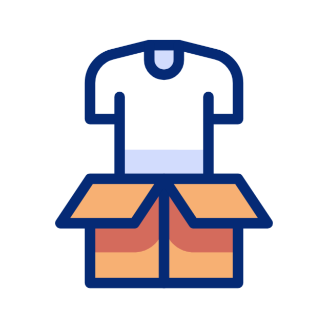 Clothes packing animation