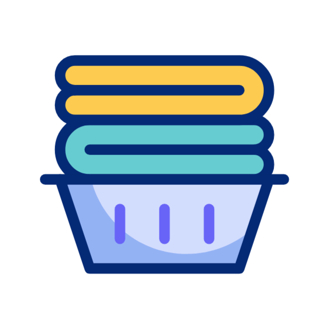 Pile of towels animation